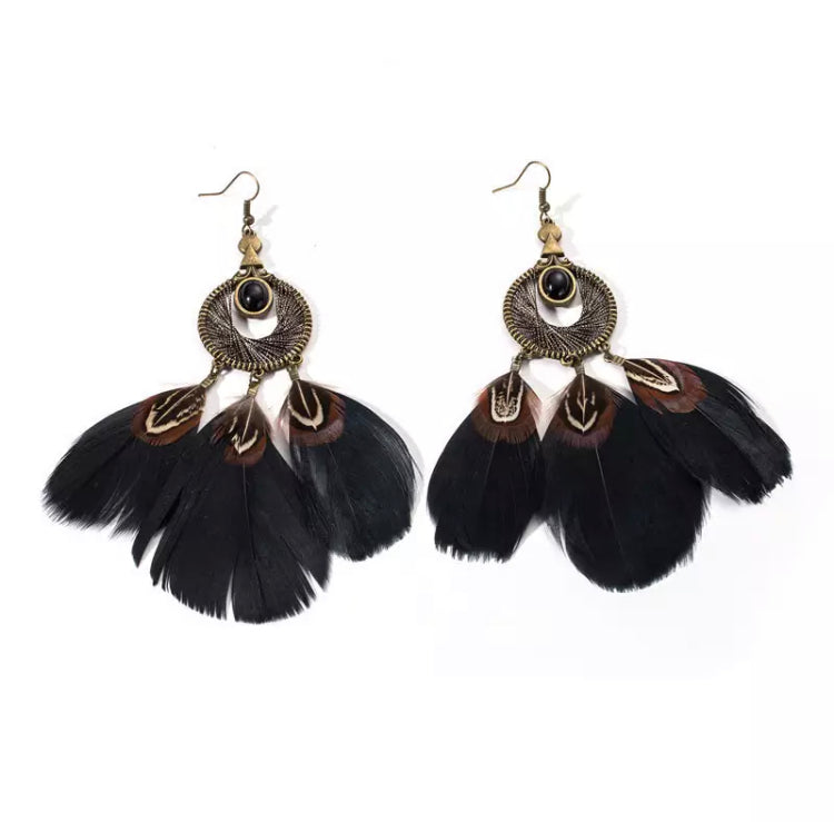 Vintage Black Feathers